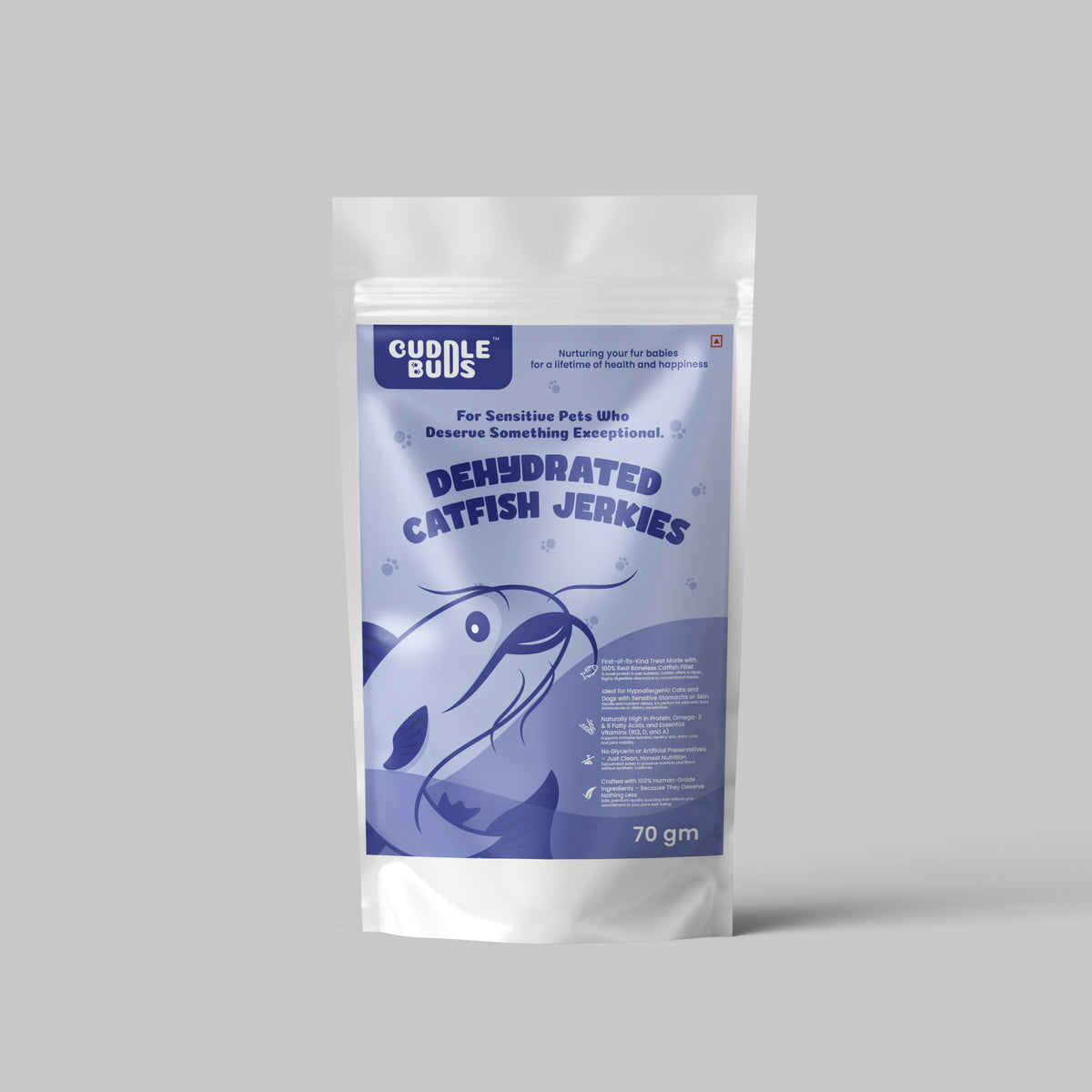 Dehydrated Catfish Jerkies (for Dogs and Cats)