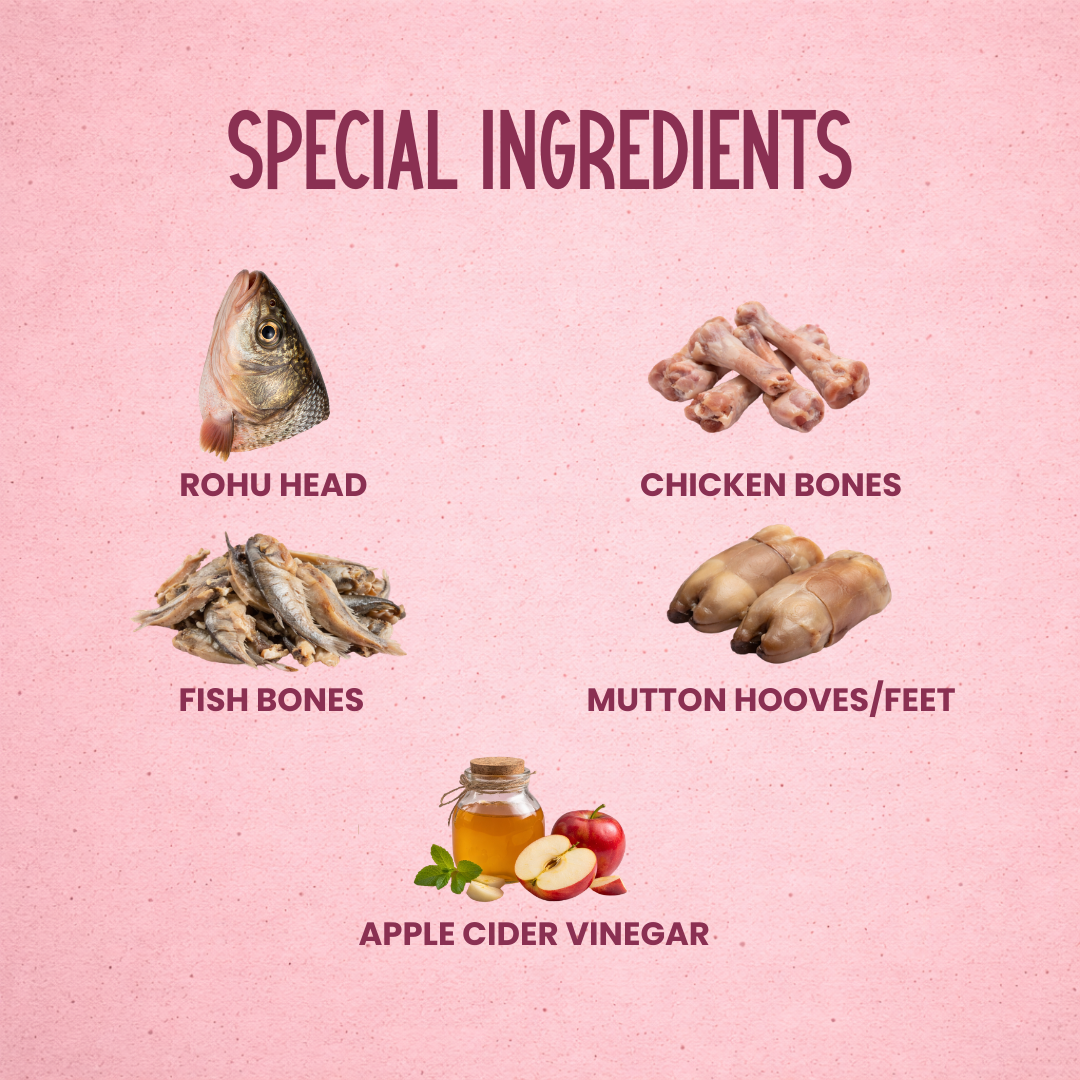 Mix Meat Bone Broth for Dogs & Cats