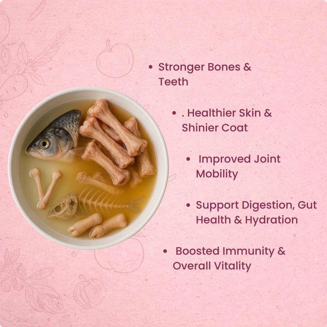 Mix Meat Bone Broth for Dogs & Cats