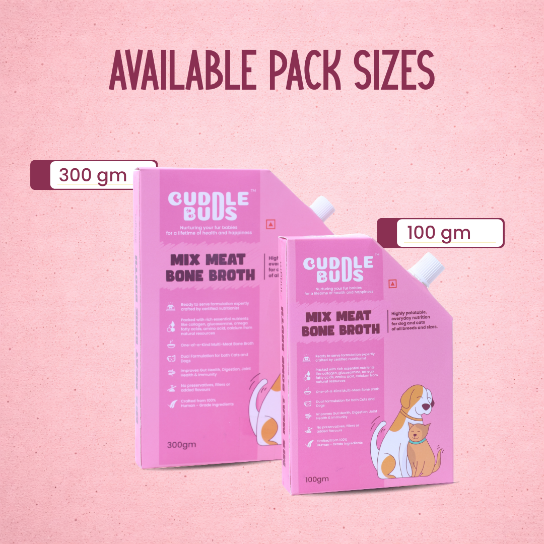 Mix Meat Bone Broth for Dogs & Cats