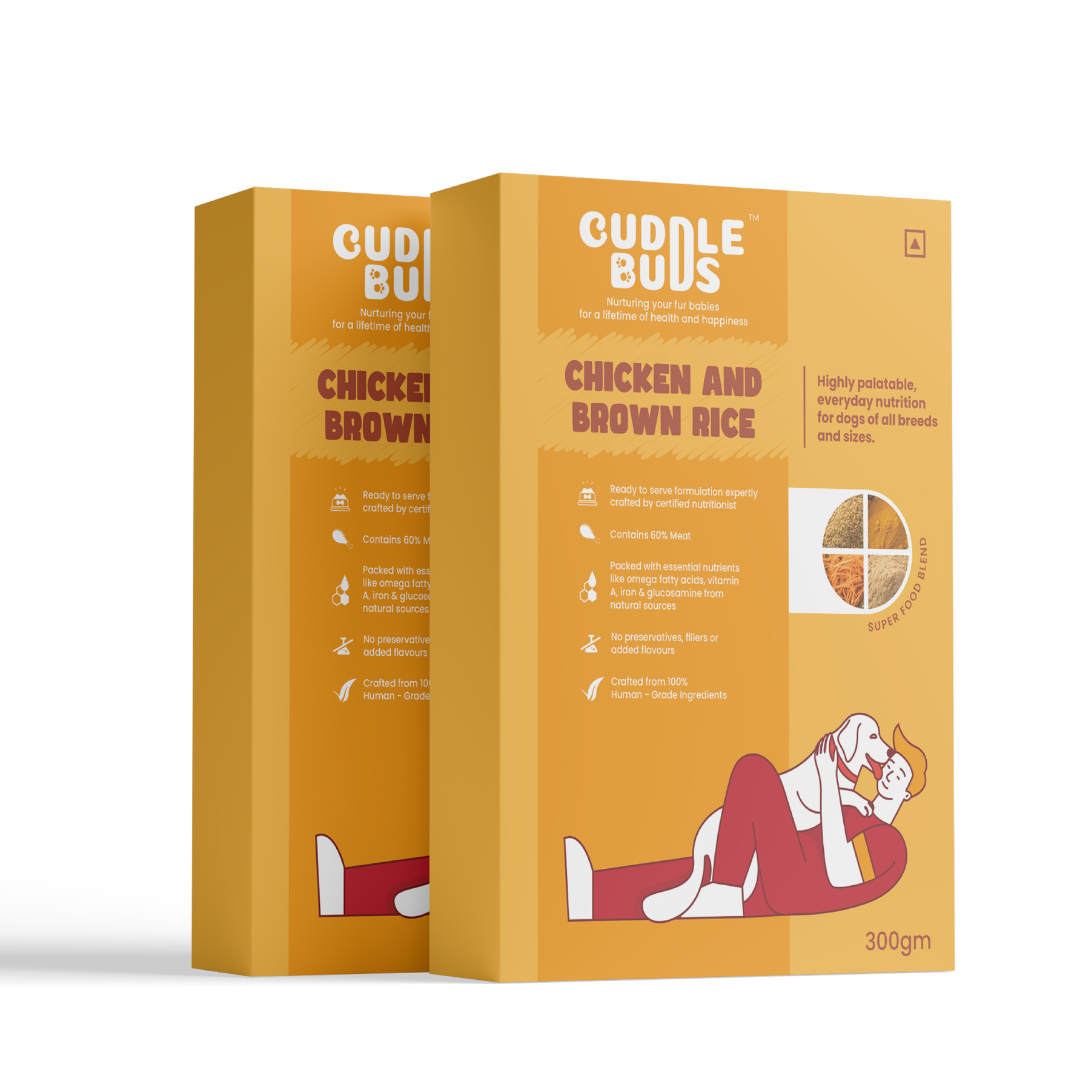 Chicken & Brown Rice Bowl – For Dogs (Available in 100g and 300g)