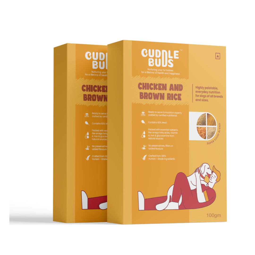 Chicken & Brown Rice Bowl – For Dogs (Available in 100g and 300g)