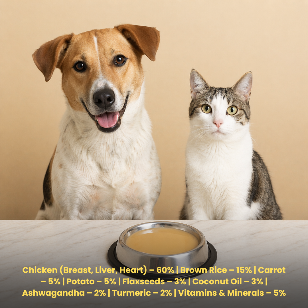 Mix Meat Bone Broth for Dogs & Cats