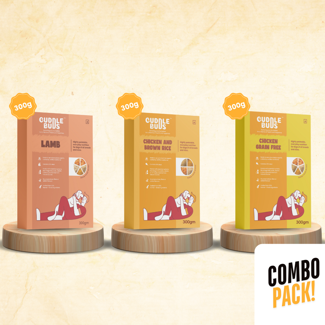 Lamb + Chicken & Brown Rice + Chicken Grain-Free (300g each)