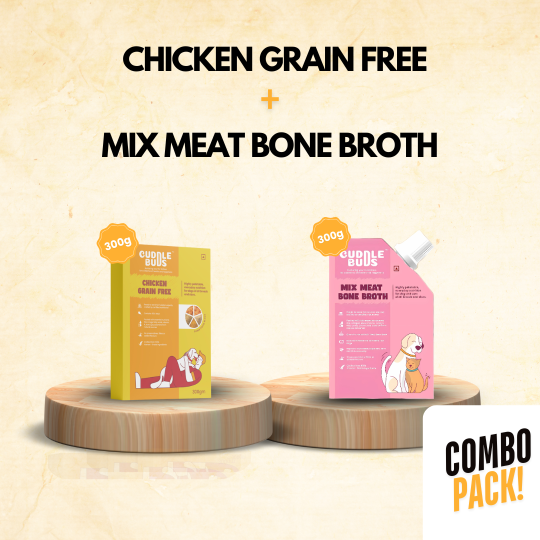 Chicken Grain Free + Mix Meat Bone Broth- 300 gms